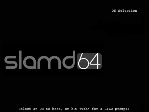 slamd64 boot screen