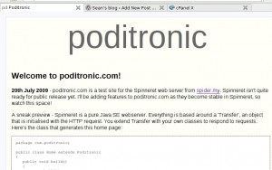 Poditronic - first screenshot!