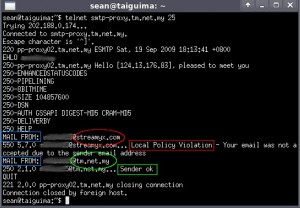 Streamyx SMTP Proxy needs 'tm.net.my' email address